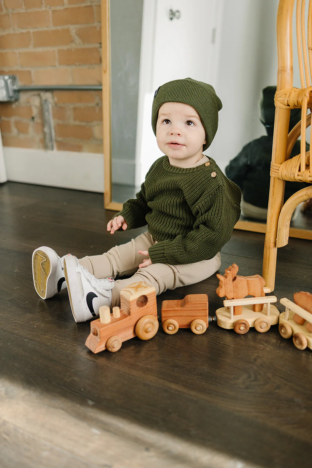 Green Mebie Baby Beanie - Image 4