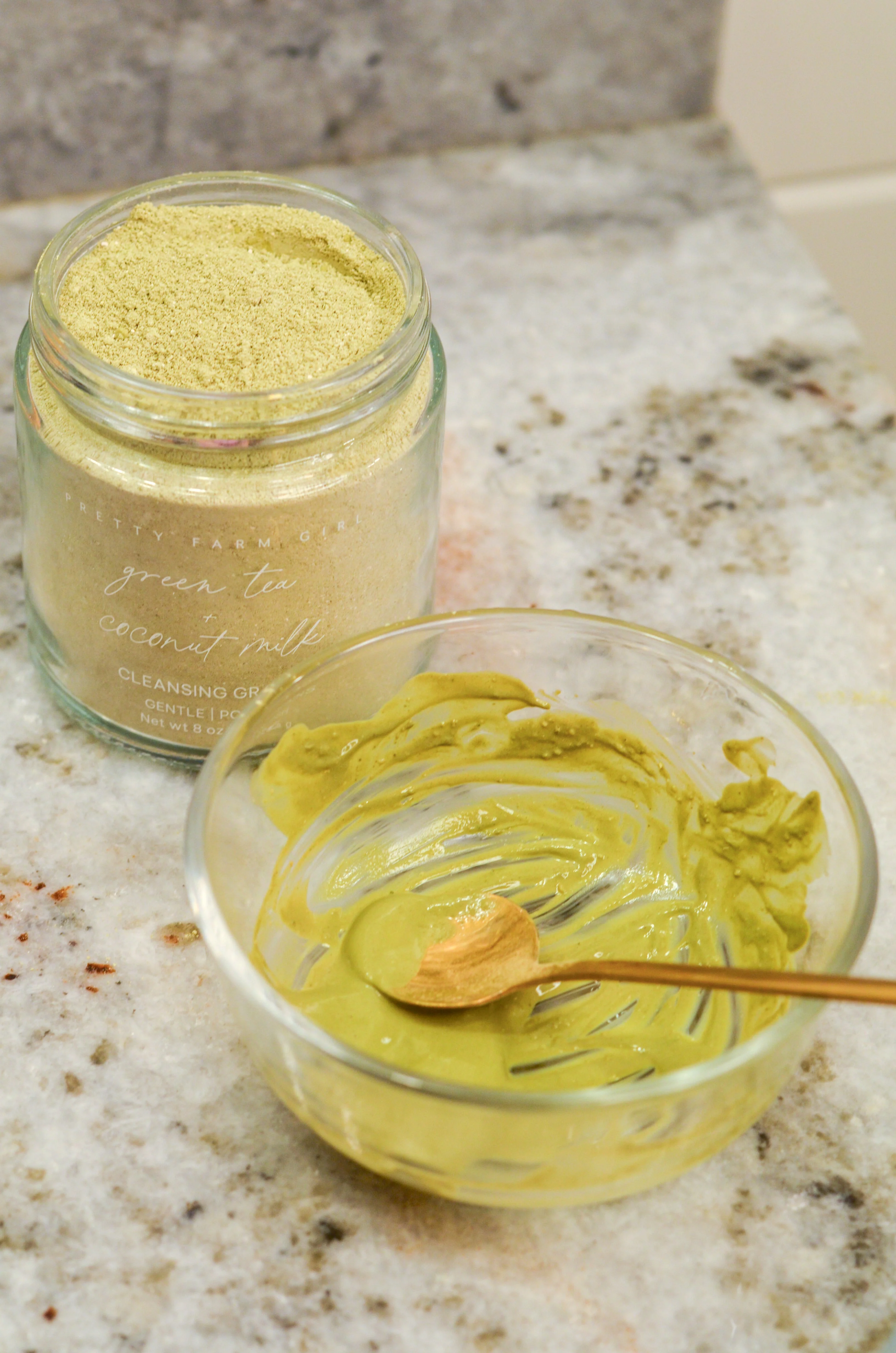 Green Tea + Coconut Milk Facial Cleansing Grains - Image 4