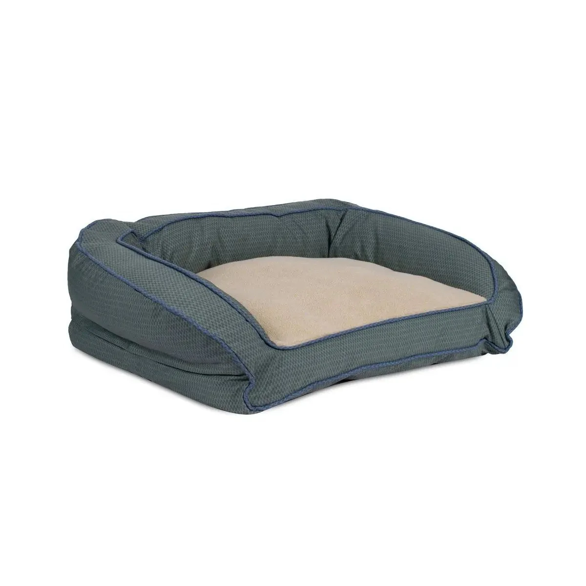 GreenDog Checkered Wave Bolster Bed - Image 2