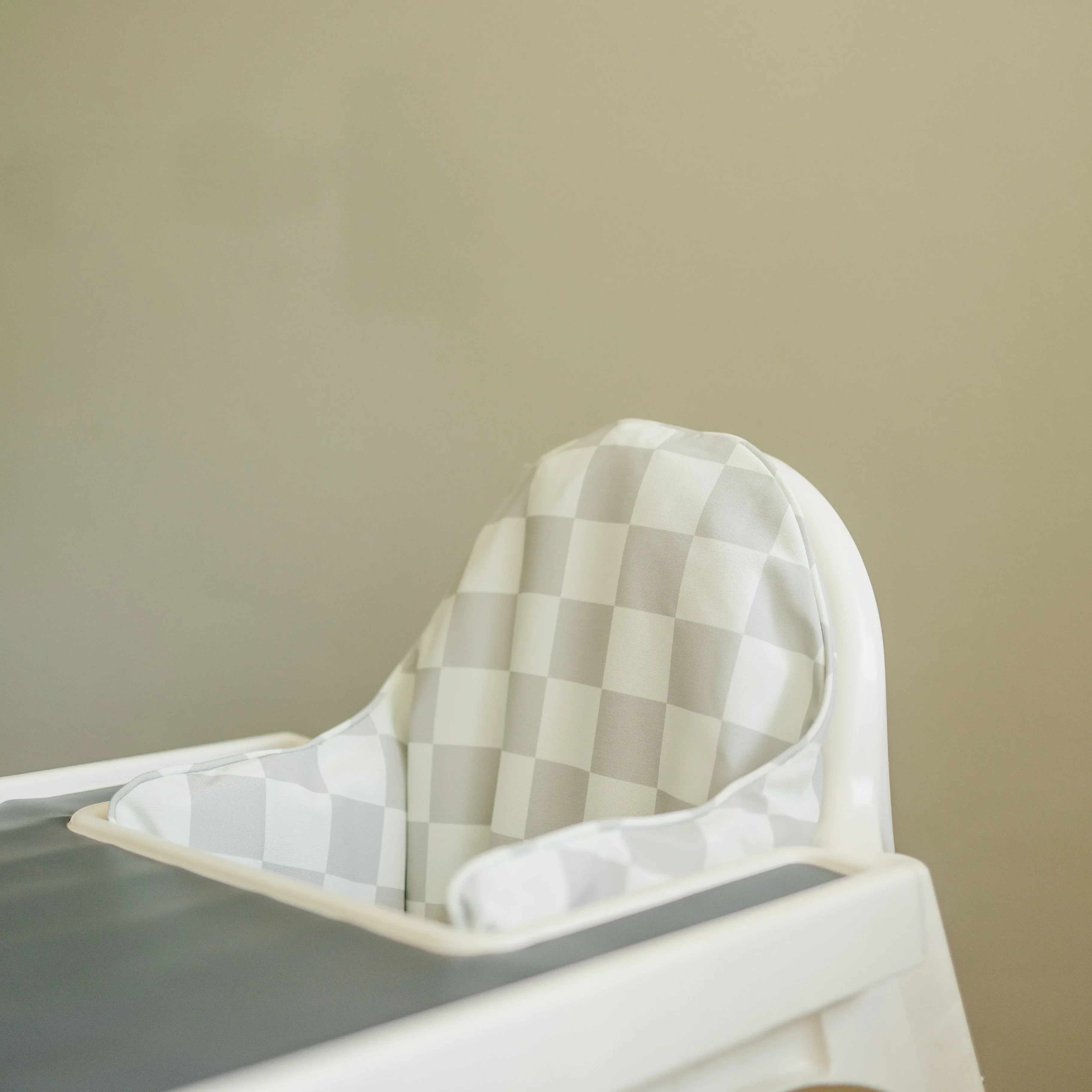 Greige Checker IKEA Antilop Cushion Cover - Image 3