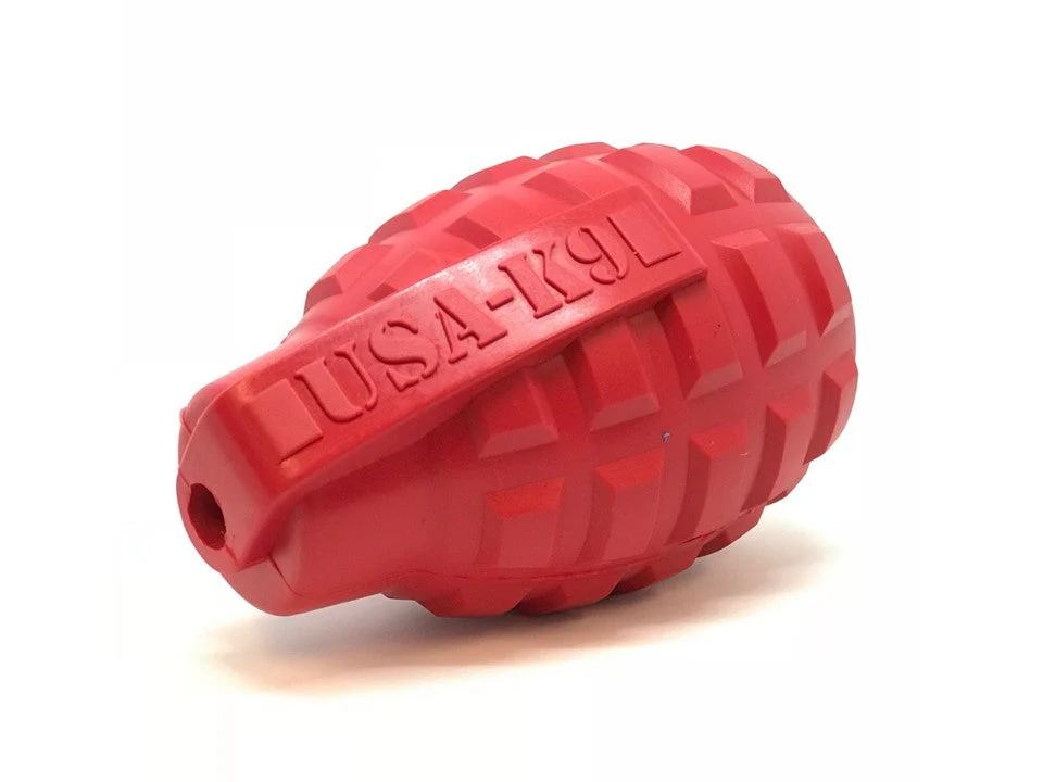 Grenade Shaped eDispenser Durable Dog Chew Toy & Treat Dispenser - Army Green - Image 9