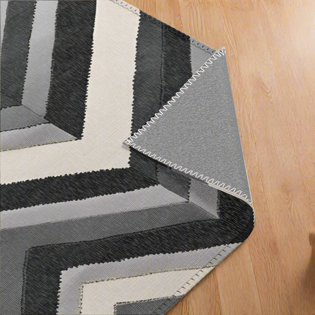Grey Chevron Rabbit Mat - Image 2