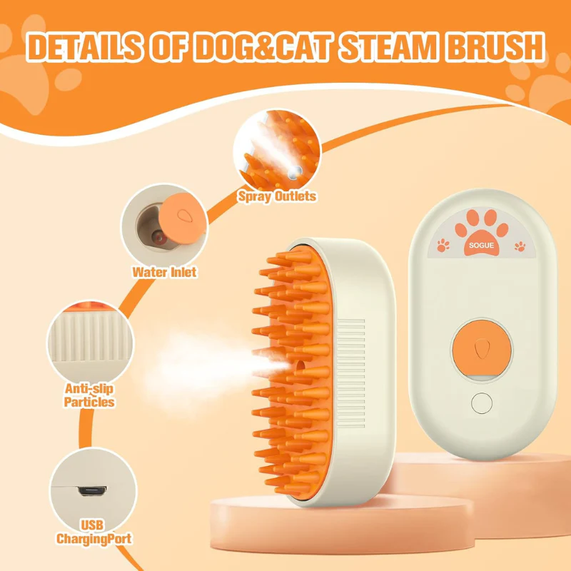 GroomBrush-The All-in-One Pet Gromming Mist Brush - Image 3