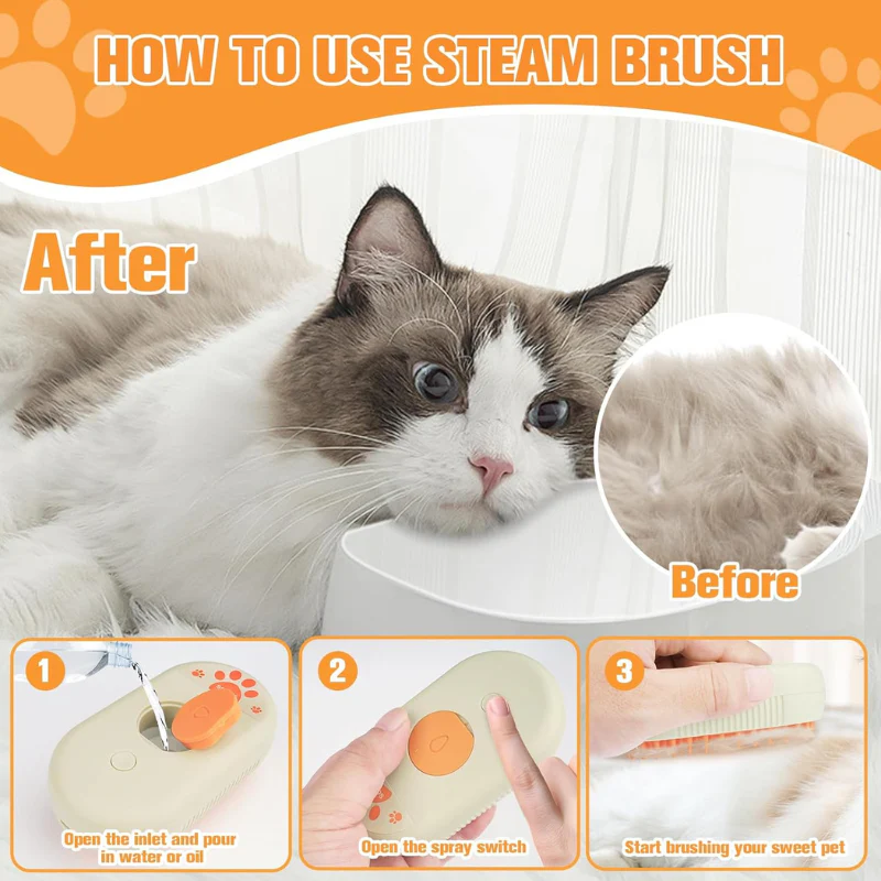 GroomBrush-The All-in-One Pet Gromming Mist Brush - Image 4