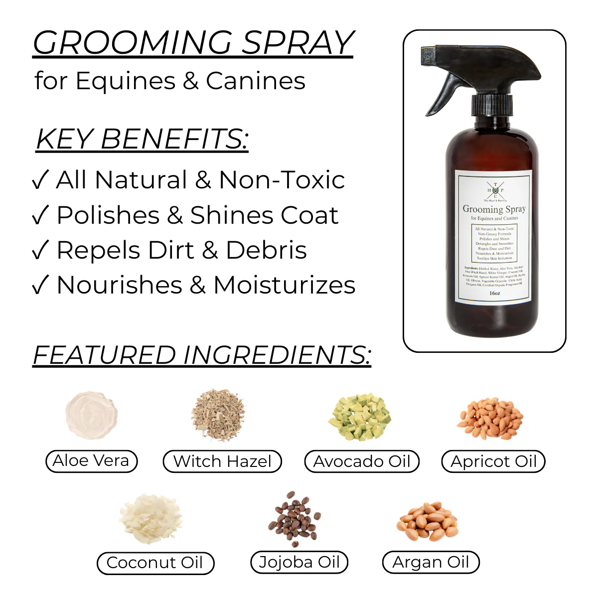 Grooming Spray for Dogs & Horses - 16oz - Image 2