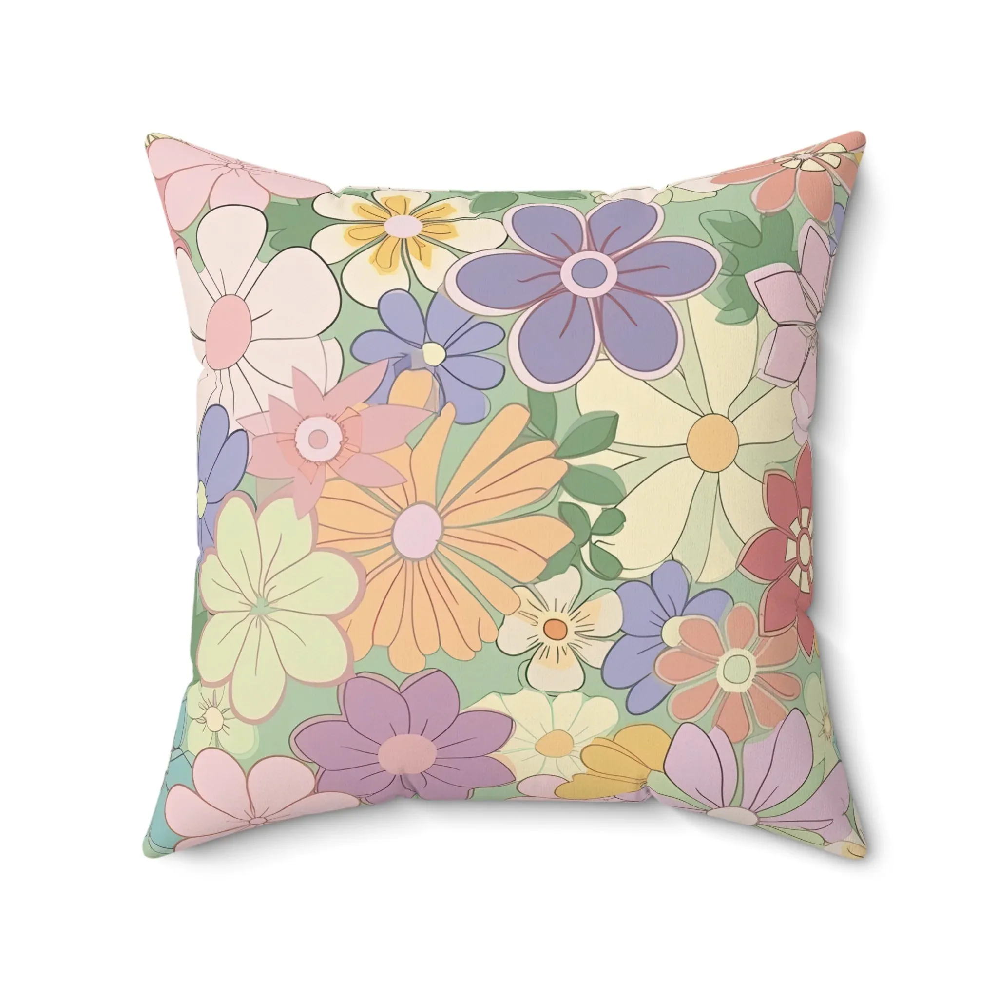 Groovy Floral Pillow - Image 2
