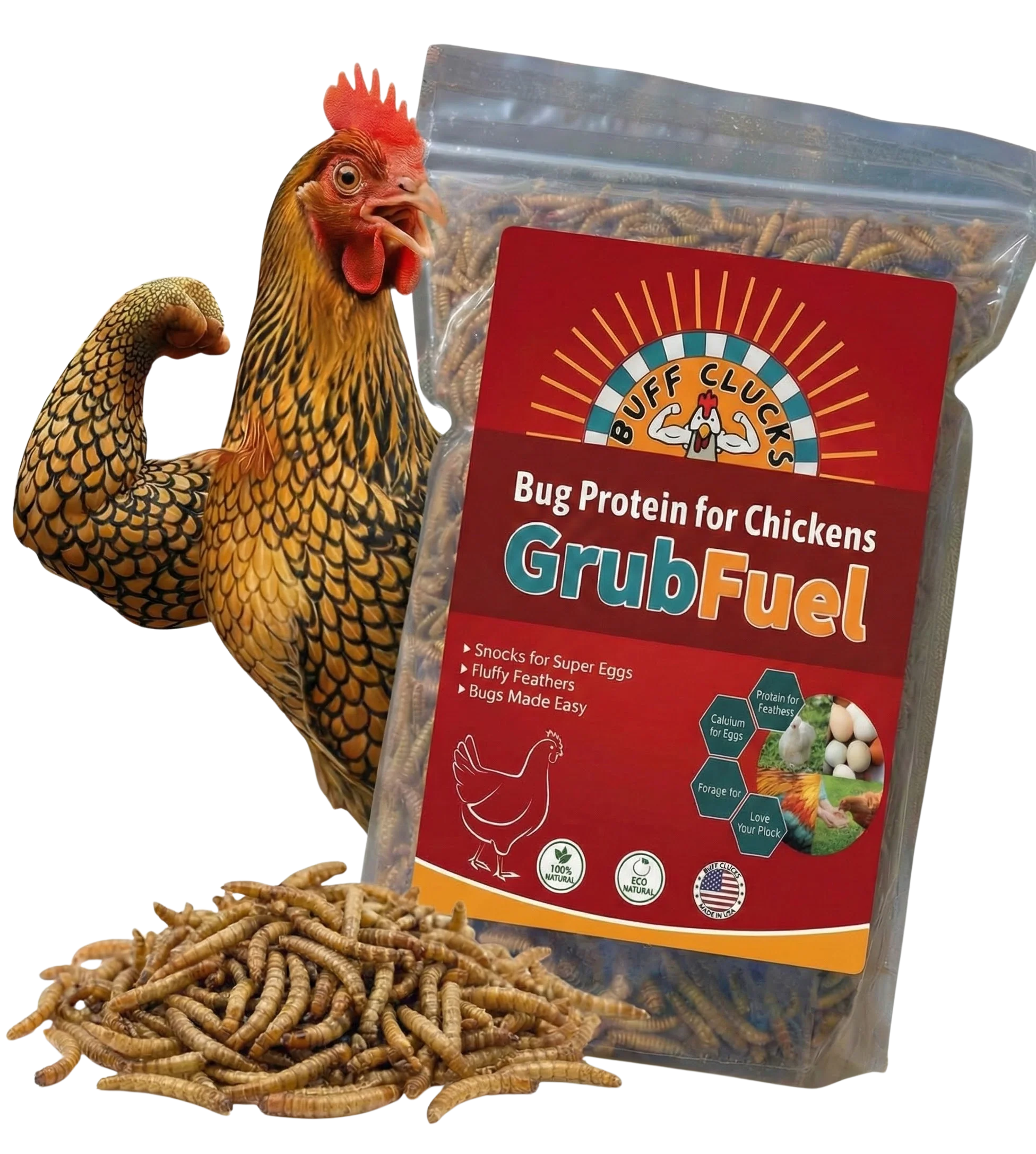 GrubFuel - Black Soldier Fly Larvae for chickens - Image 2