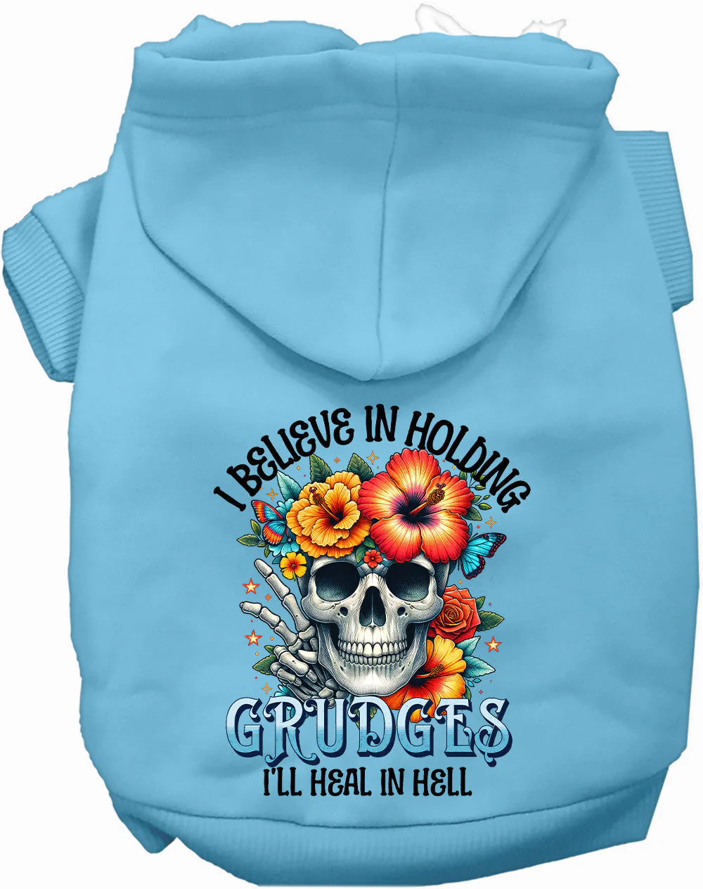 Grudges Skull Pet Hoodie - Image 3