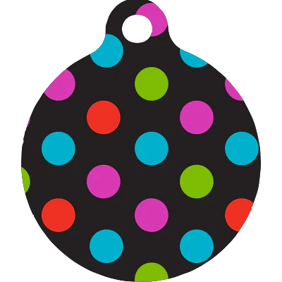 Gumballs Polka Dot HD Dog ID Tag - Image 3