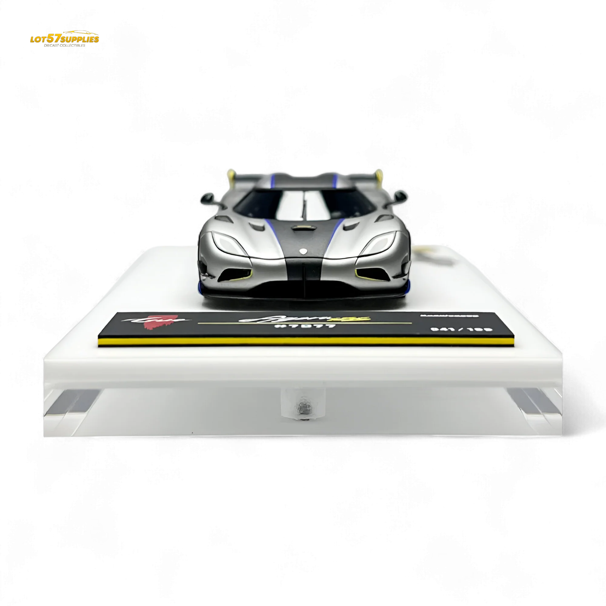 Guo Ji Agera RS Matte Silver Gray 1:64 - Image 2