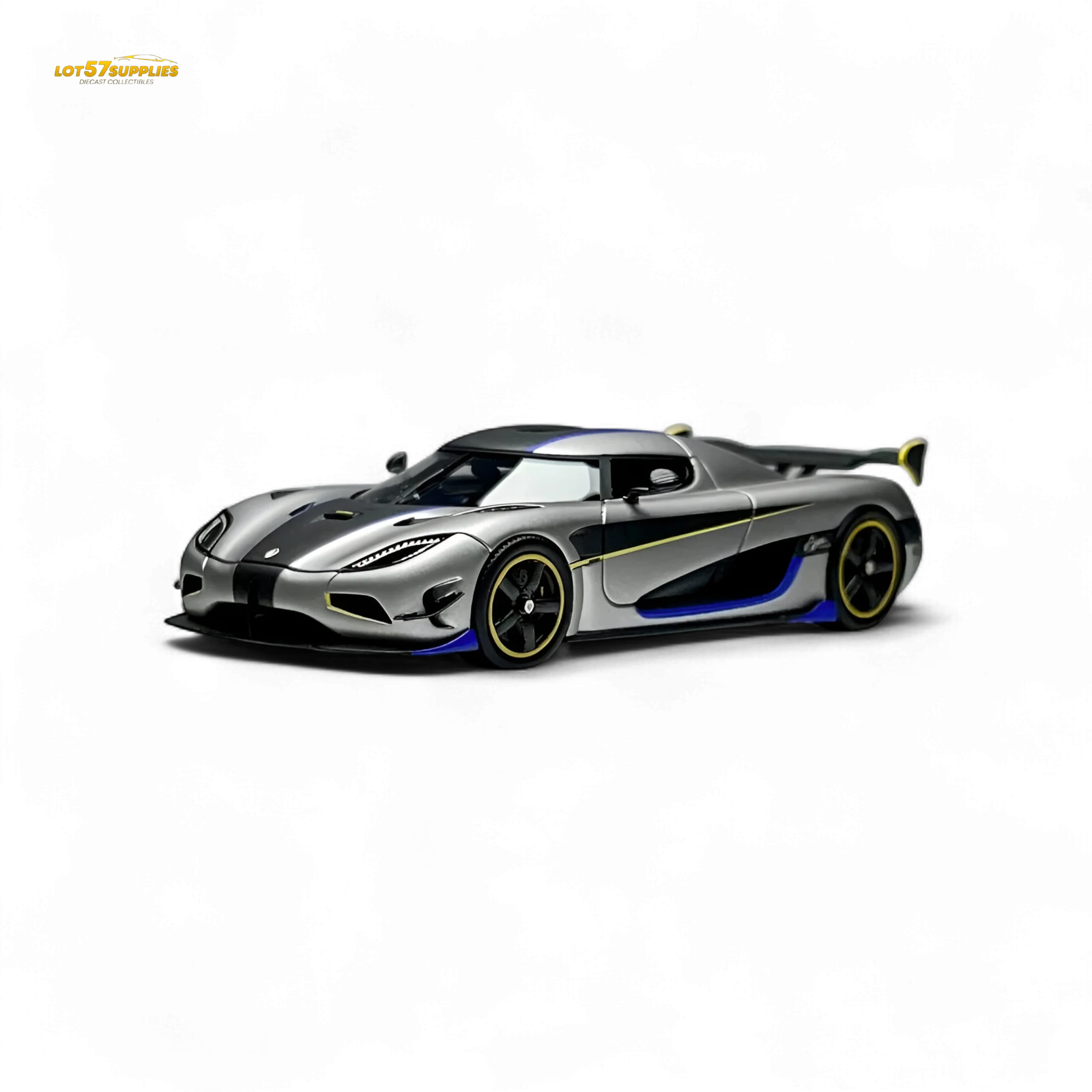 Guo Ji Agera RS Matte Silver Gray 1:64 - Image 3