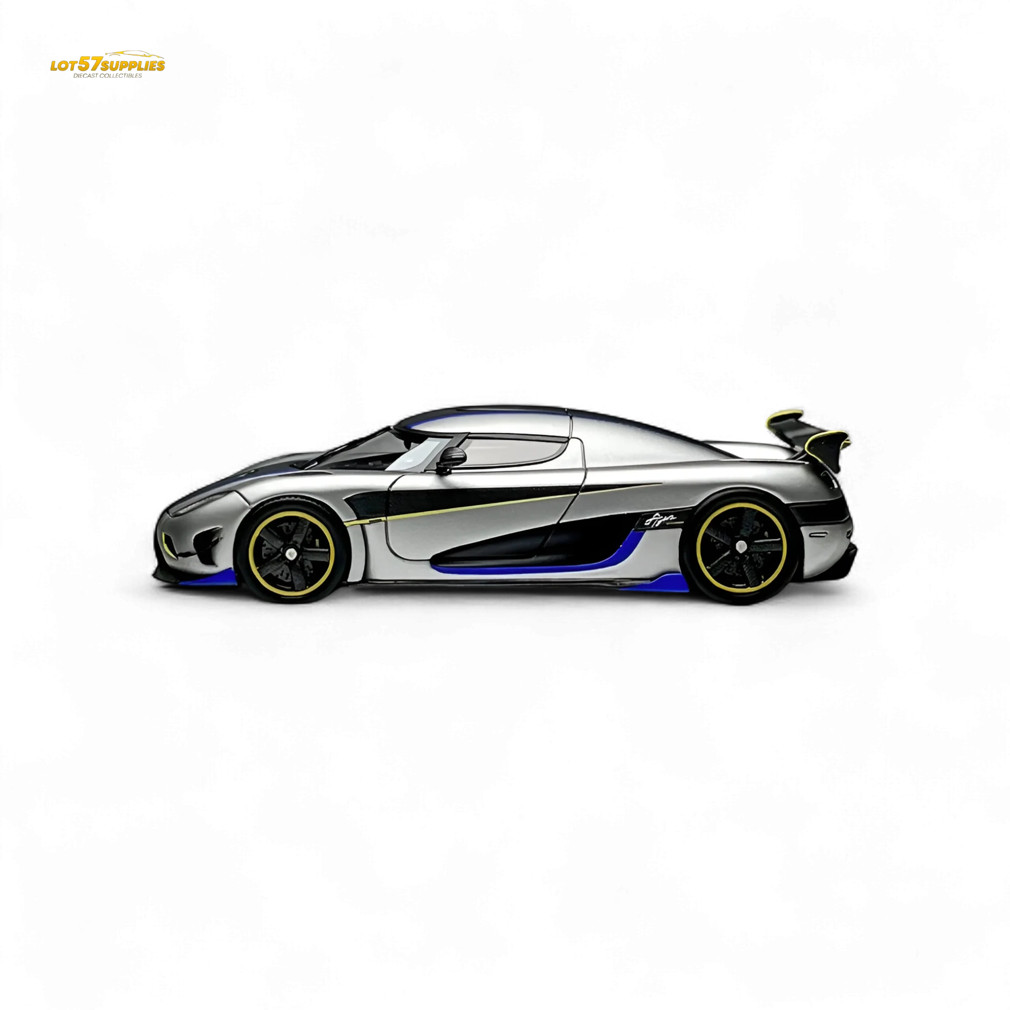 Guo Ji Agera RS Matte Silver Gray 1:64 - Image 4