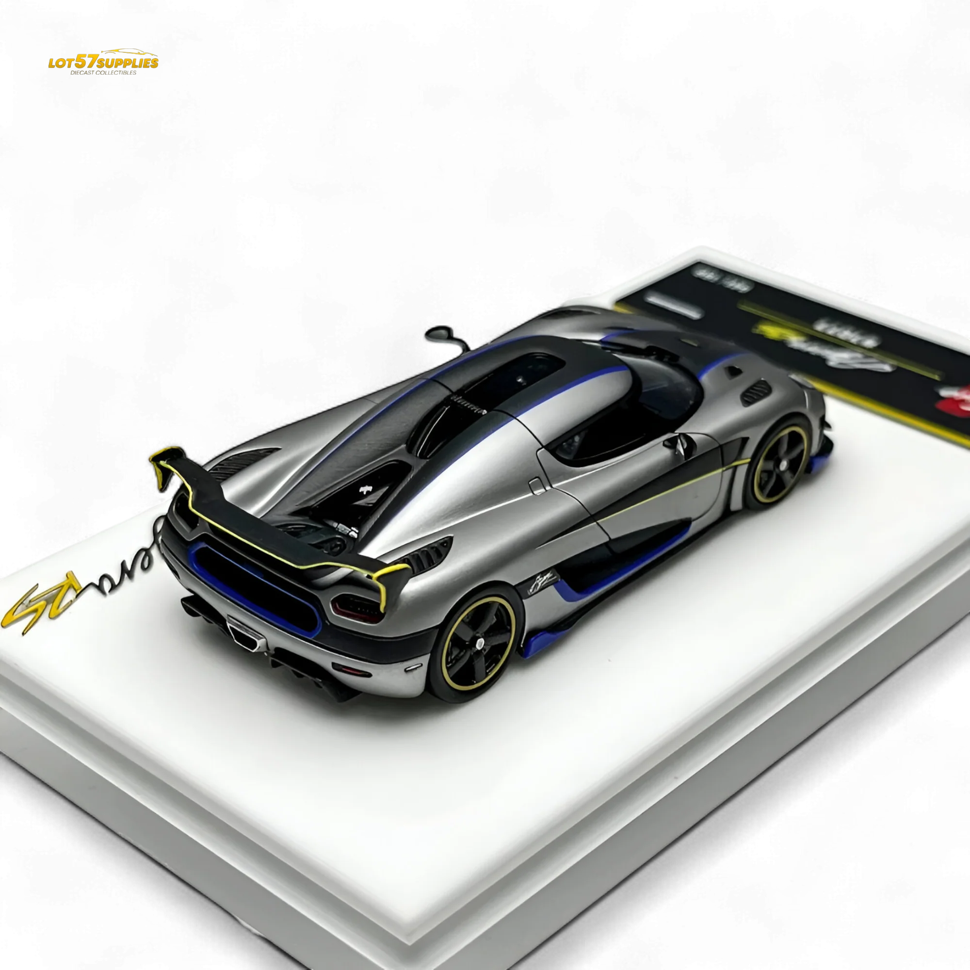 Guo Ji Agera RS Matte Silver Gray 1:64 - Image 6