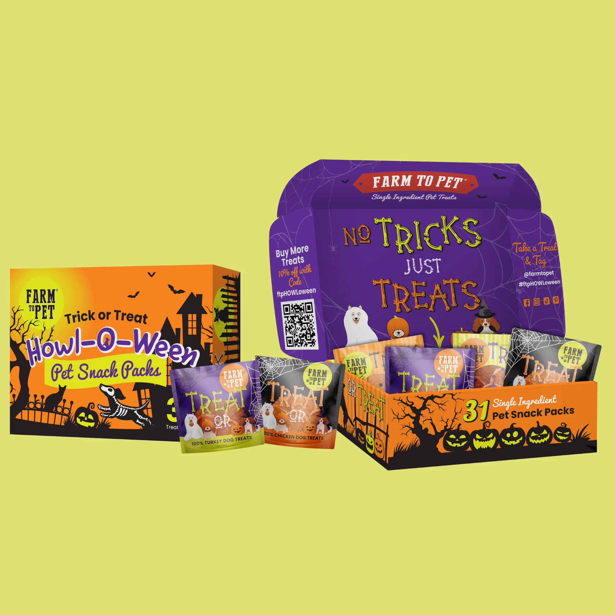 Halloween 31 Snack Pack Dog Treat Box - Image 4