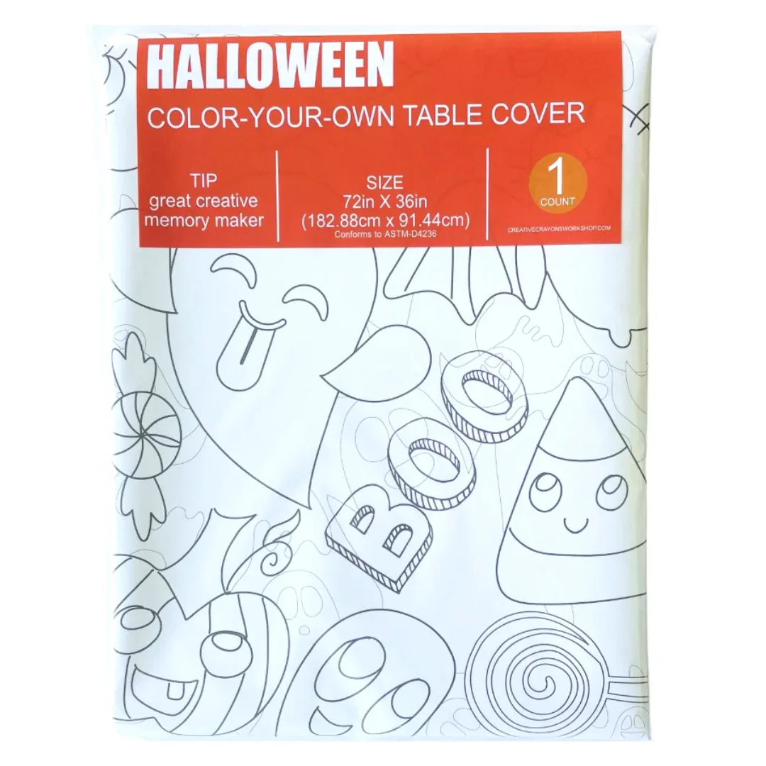 Halloween Coloring Tablecloth - Image 4