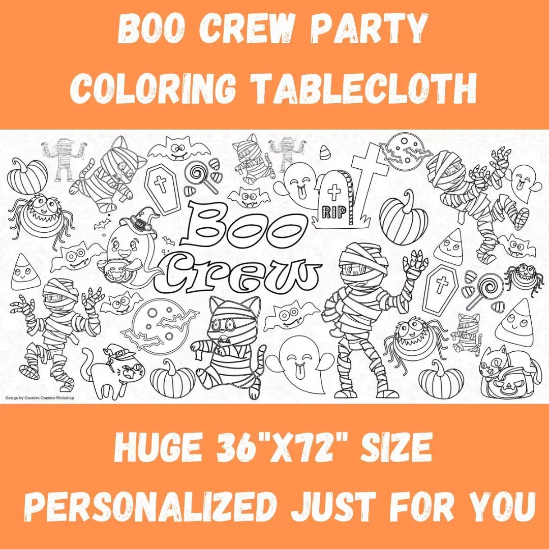 Halloween Coloring Tablecloth - Image 6
