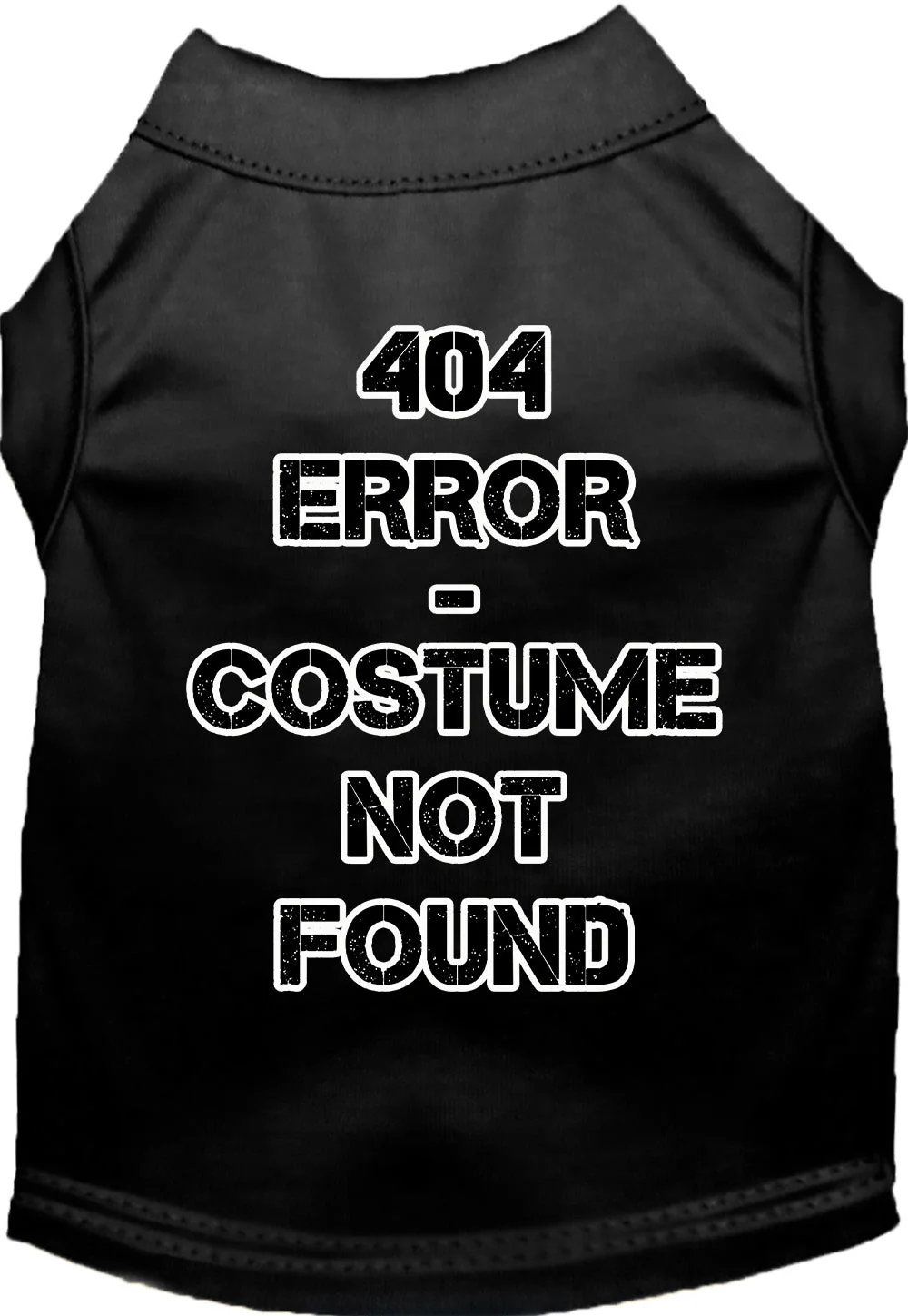 Halloween Costume Cat or Dog Shirt for Pets "404 Error Costume" - Image 5