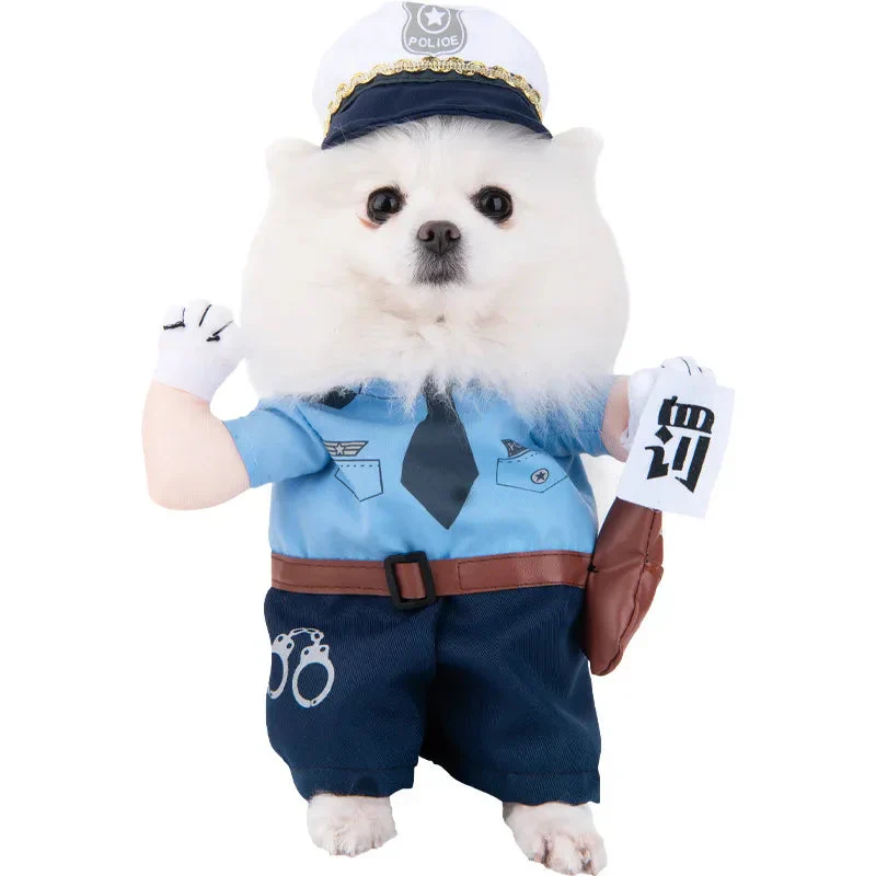 Halloween Dagger Pet Costume - Funny Knife-Holding Dog & Cat Standing Dress for Festival Dress-Up - Image 12