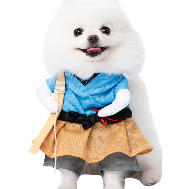 Halloween Dagger Pet Costume - Funny Knife-Holding Dog & Cat Standing Dress for Festival Dress-Up - Image 19