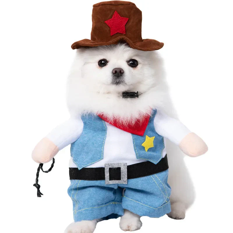 Halloween Dagger Pet Costume - Funny Knife-Holding Dog & Cat Standing Dress for Festival Dress-Up - Image 7