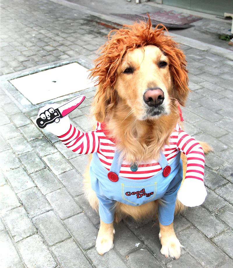 Halloween Dog Costume – Funny Adjustable Cosplay for Medium & Large Dogs - Image 2