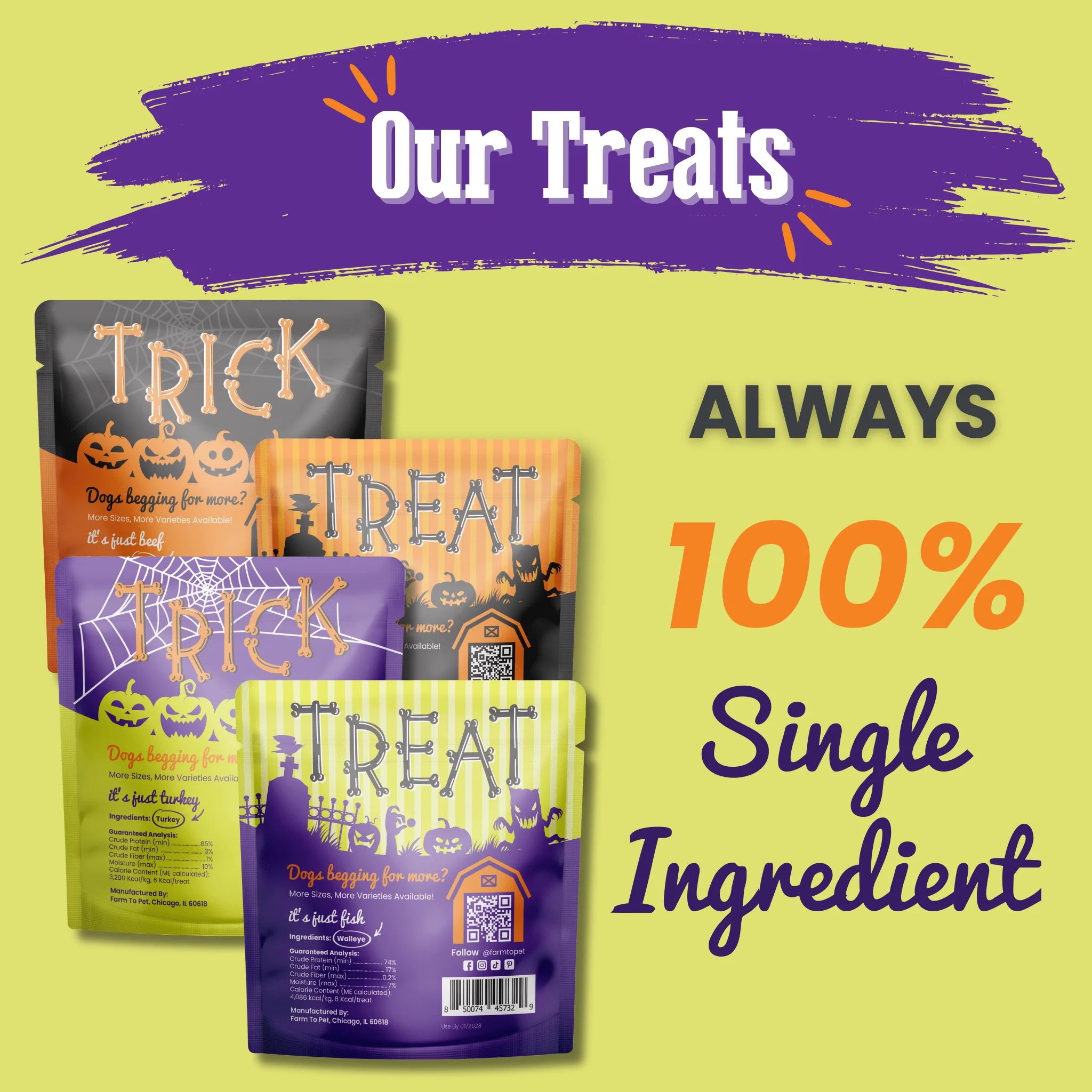 Halloween Dog Treat Snack Pack 24-Piece Bundle - Image 2