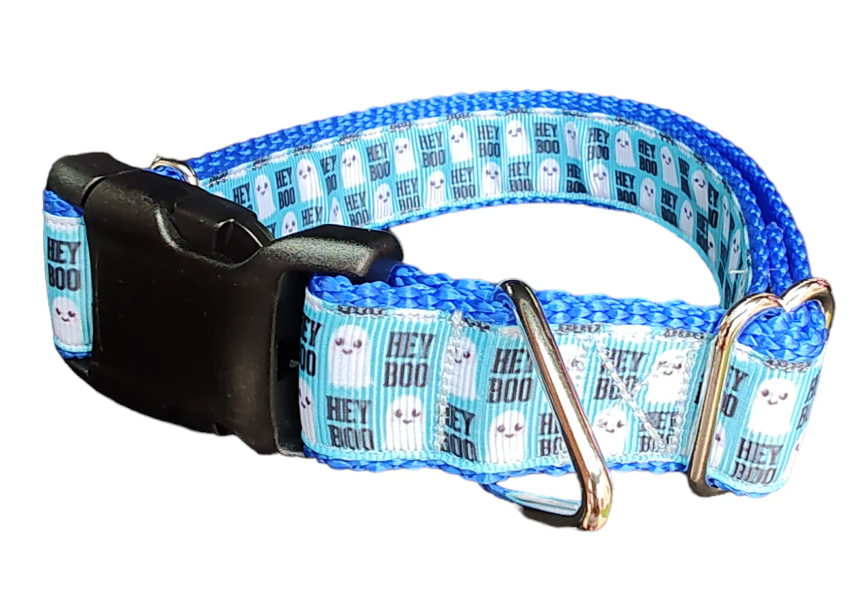 Halloween Hey BOO! Nylon Dog Collar - Image 2