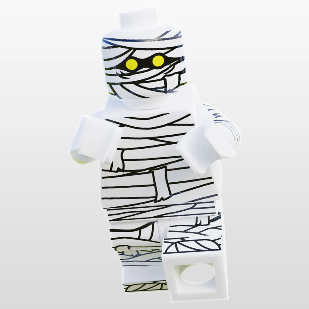 Halloween Mummy Minifig made using LEGO parts - Image 2