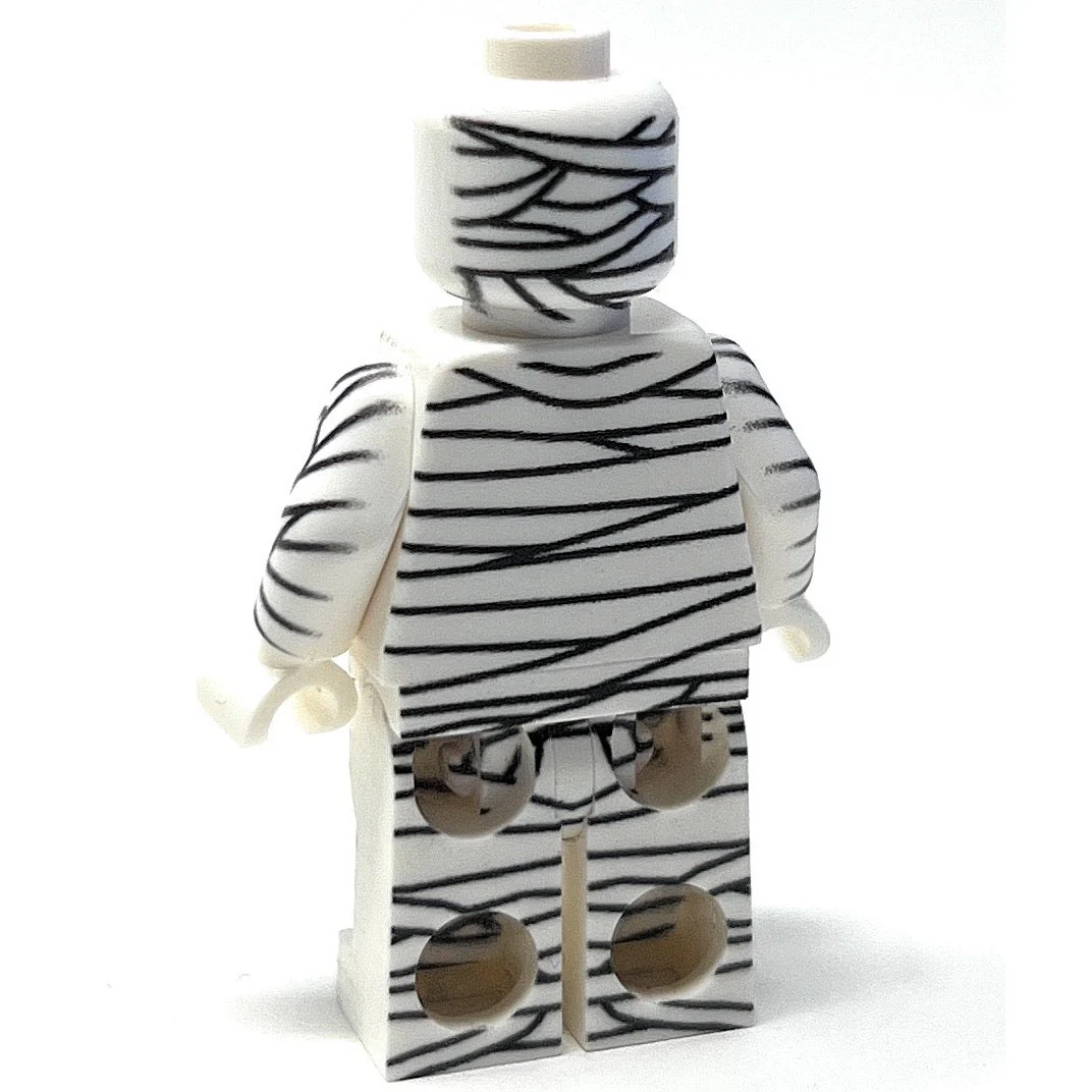 Halloween Mummy Minifig made using LEGO parts - Image 4