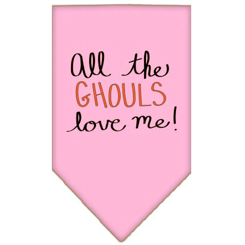 Halloween Pet and Dog Bandana Screen Printed, "All The Ghouls Love Me" - Image 10