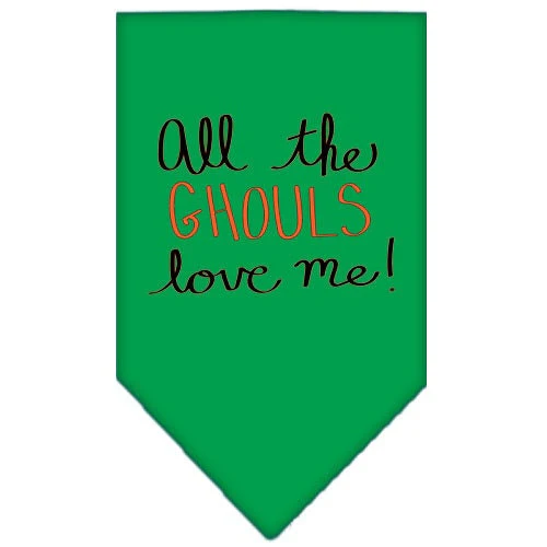 Halloween Pet and Dog Bandana Screen Printed, "All The Ghouls Love Me" - Image 3