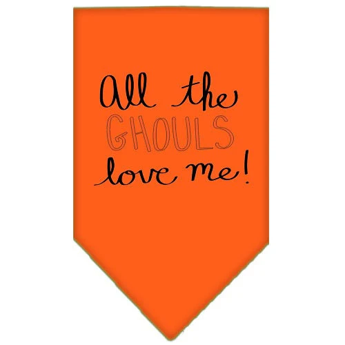 Halloween Pet and Dog Bandana Screen Printed, "All The Ghouls Love Me" - Image 5