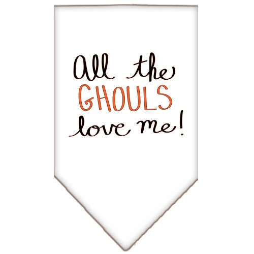 Halloween Pet and Dog Bandana Screen Printed, "All The Ghouls Love Me" - Image 6
