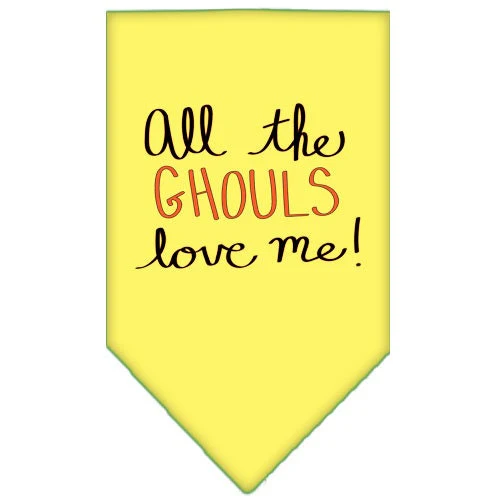 Halloween Pet and Dog Bandana Screen Printed, "All The Ghouls Love Me" - Image 7