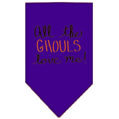 Halloween Pet and Dog Bandana Screen Printed, "All The Ghouls Love Me" - Image 8