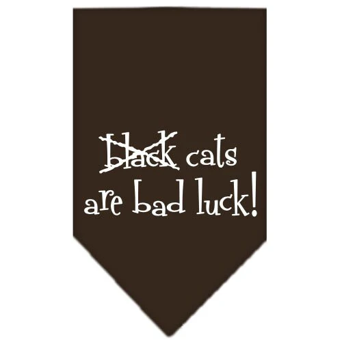 Halloween Pet and Dog Bandana Screen Printed, "Black Cats are Bad Luck" - Image 10