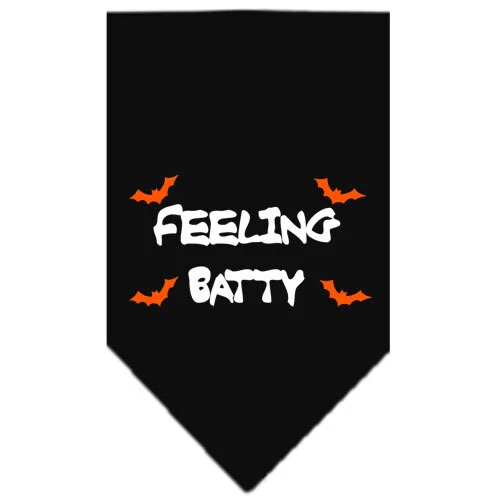 Halloween Pet and Dog Bandana Screen Printed, "Feeling Batty" - Image 2