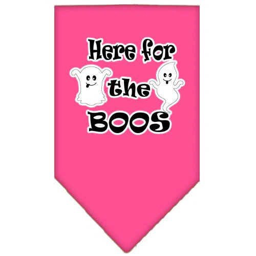 Halloween Pet and Dog Bandana Screen Printed, "Here For The Boos" - Image 10