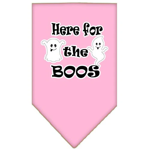 Halloween Pet and Dog Bandana Screen Printed, "Here For The Boos" - Image 8