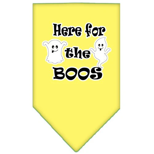 Halloween Pet and Dog Bandana Screen Printed, "Here For The Boos" - Image 9