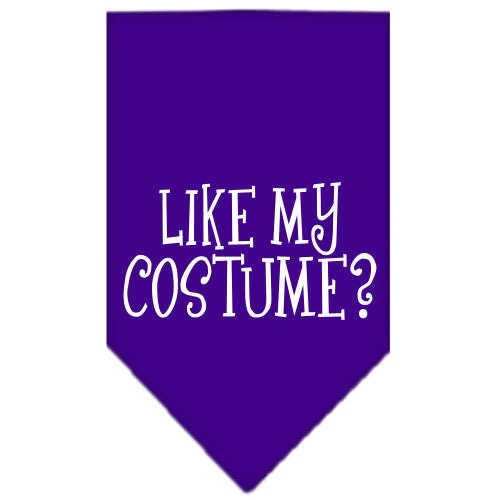 Halloween Pet and Dog Bandana Screen Printed, "Like My Costume?" - Image 3