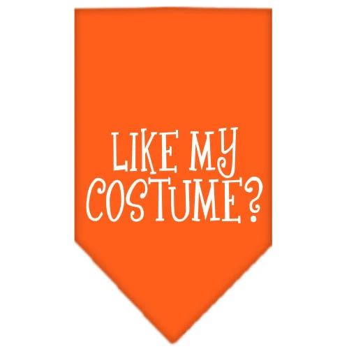 Halloween Pet and Dog Bandana Screen Printed, "Like My Costume?" - Image 4