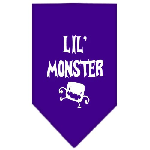 Halloween Pet and Dog Bandana Screen Printed, "Lil Monster" - Image 5
