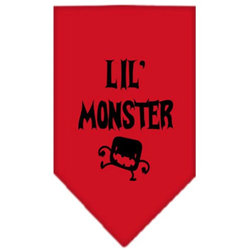 Halloween Pet and Dog Bandana Screen Printed, "Lil Monster" - Image 6