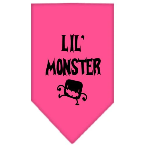 Halloween Pet and Dog Bandana Screen Printed, "Lil Monster" - Image 7
