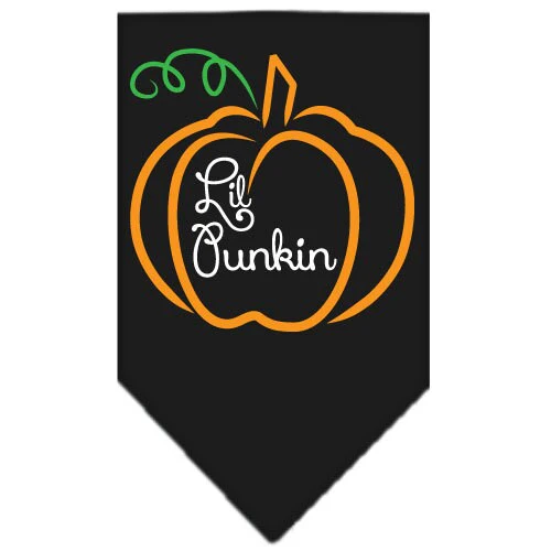 Halloween Pet and Dog Bandana Screen Printed, "Lil Punkin" - Image 2