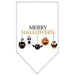 Halloween Pet and Dog Bandana Screen Printed, "Merry Halloween" - Image 2