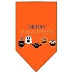Halloween Pet and Dog Bandana Screen Printed, "Merry Halloween" - Image 3