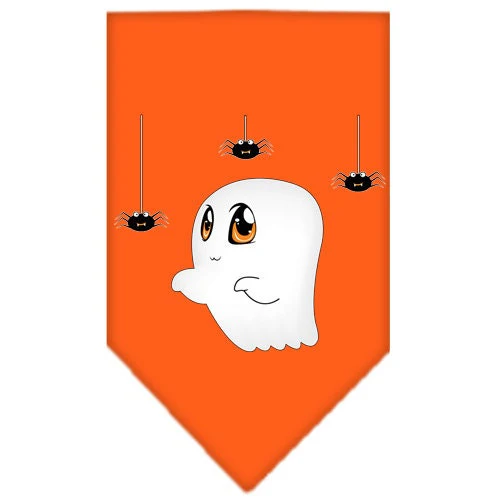 Halloween Pet and Dog Bandana Screen Printed, "Sammy the Ghost" - Image 2
