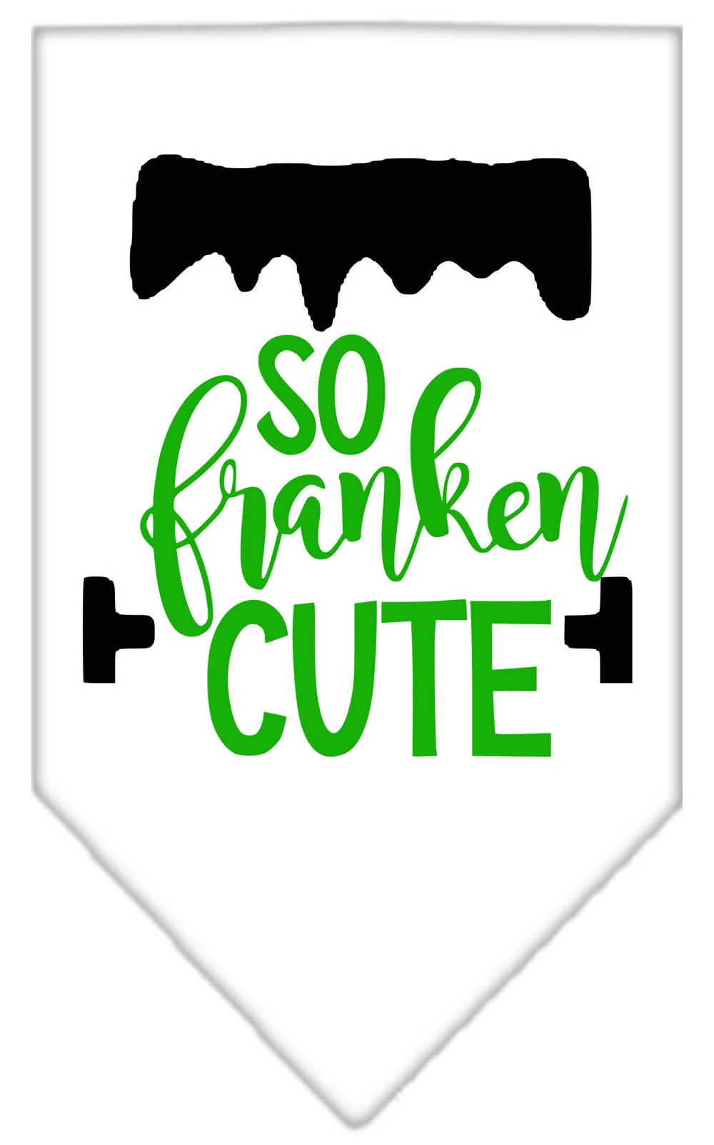 Halloween Pet and Dog Bandana Screen Printed, "So Franken Cute" - Image 7